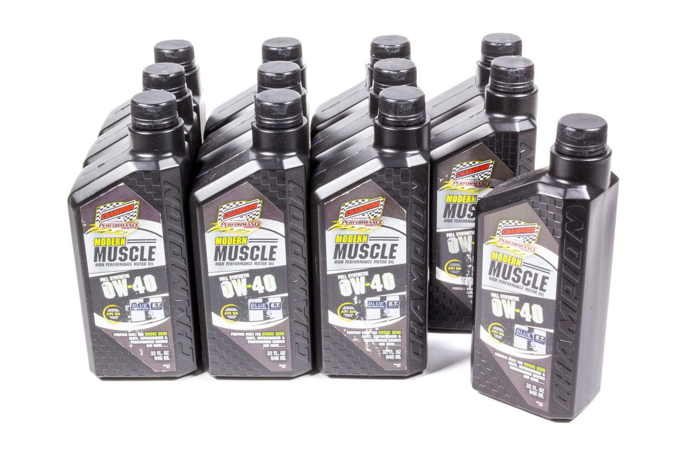 Modern Muscle 0w40 Oil Case 12x1Qt Full Syn. - Burlile Performance Products
