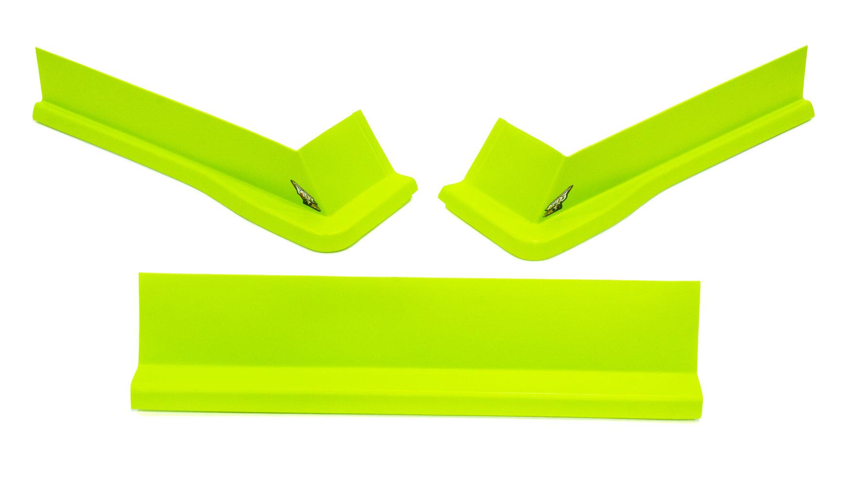 Modified Aero Valance 3pc. Fluorescent Green - Burlile Performance Products