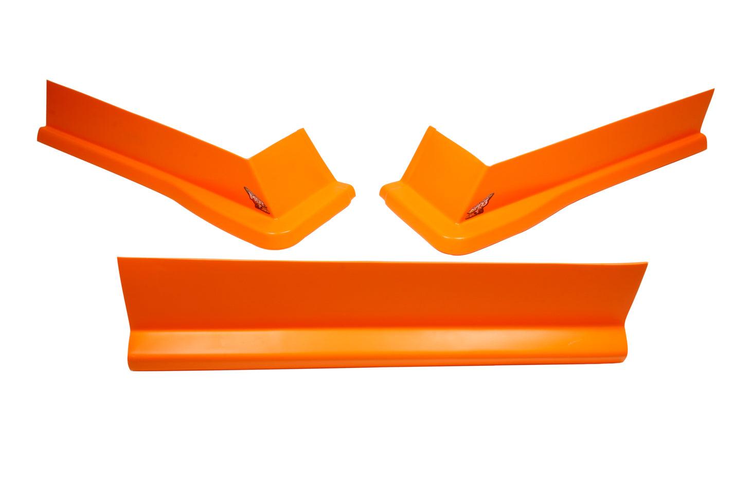 Modified Aero Valance 3pc. Fluorescent Orange - Burlile Performance Products