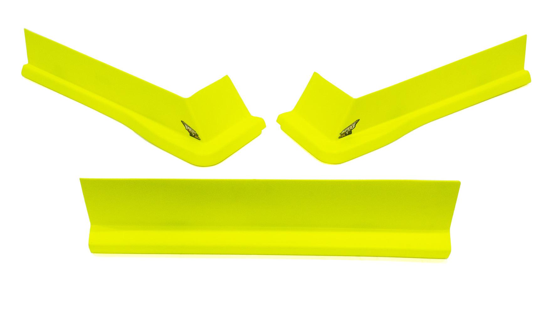 Modified Aero Valance 3pc. Fluorescent Yellow - Burlile Performance Products