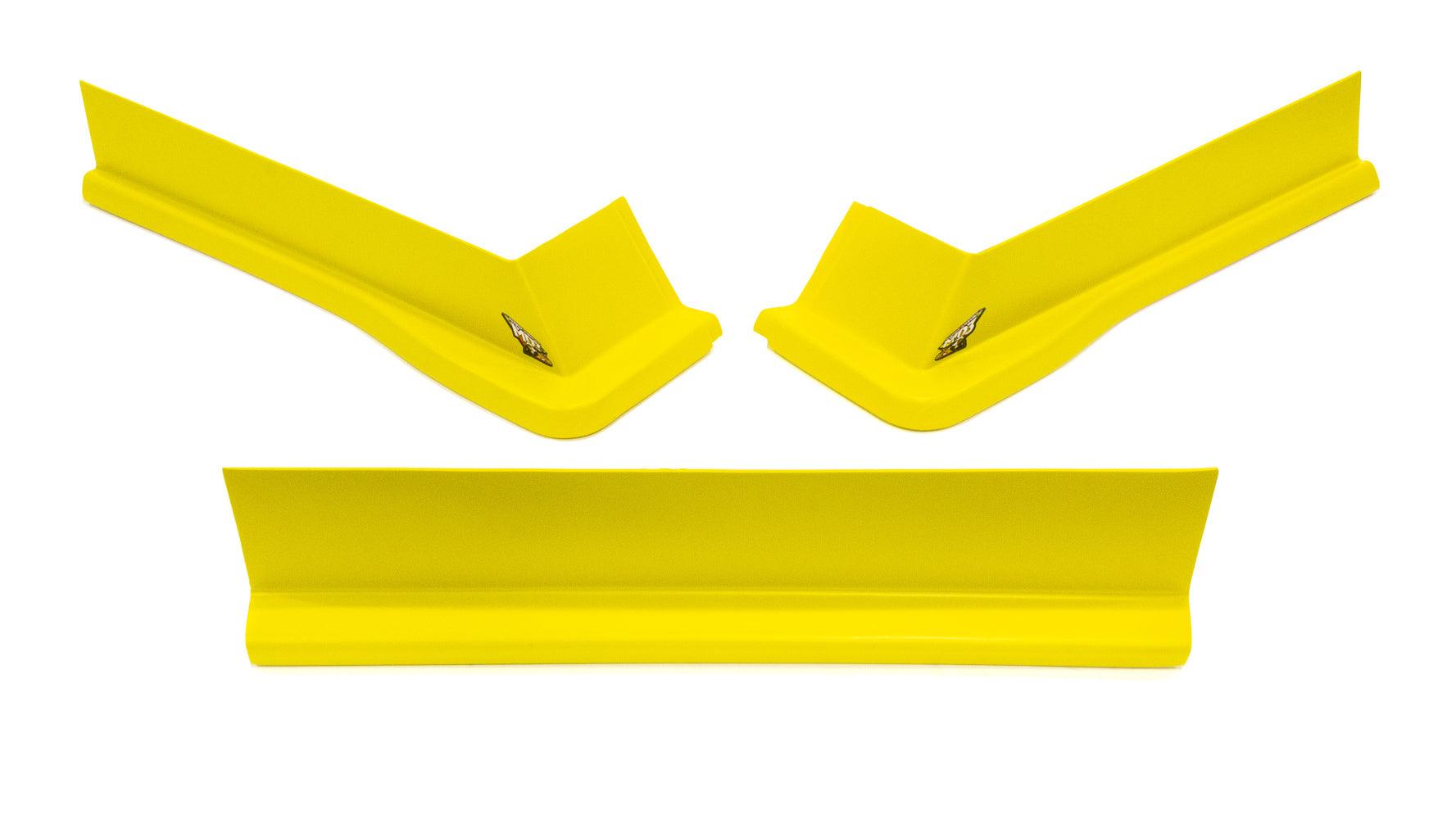 Modified Aero Valance 3pc. Yellow - Burlile Performance Products