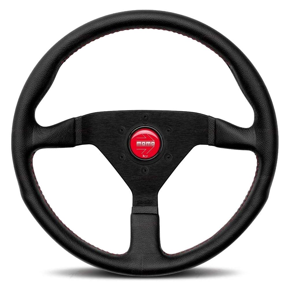 Monte Carlo 320 Steering Leather Red Stich - Burlile Performance Products