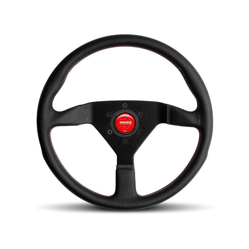 Monte Carlo 350 Steering Leather Red Stich - Burlile Performance Products