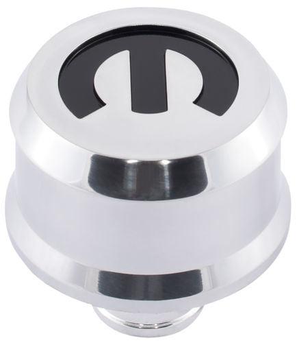 MOPAR Emblem Slant Edge Breather Cap Mopar Pol. - Burlile Performance Products