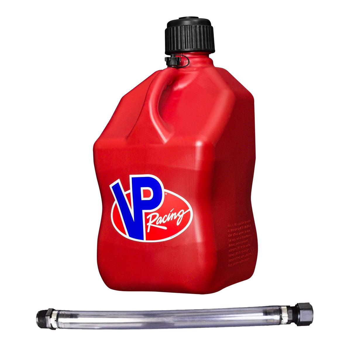Motorsports Jug 5.5 Gal Red Square w/Hose - Burlile Performance Products