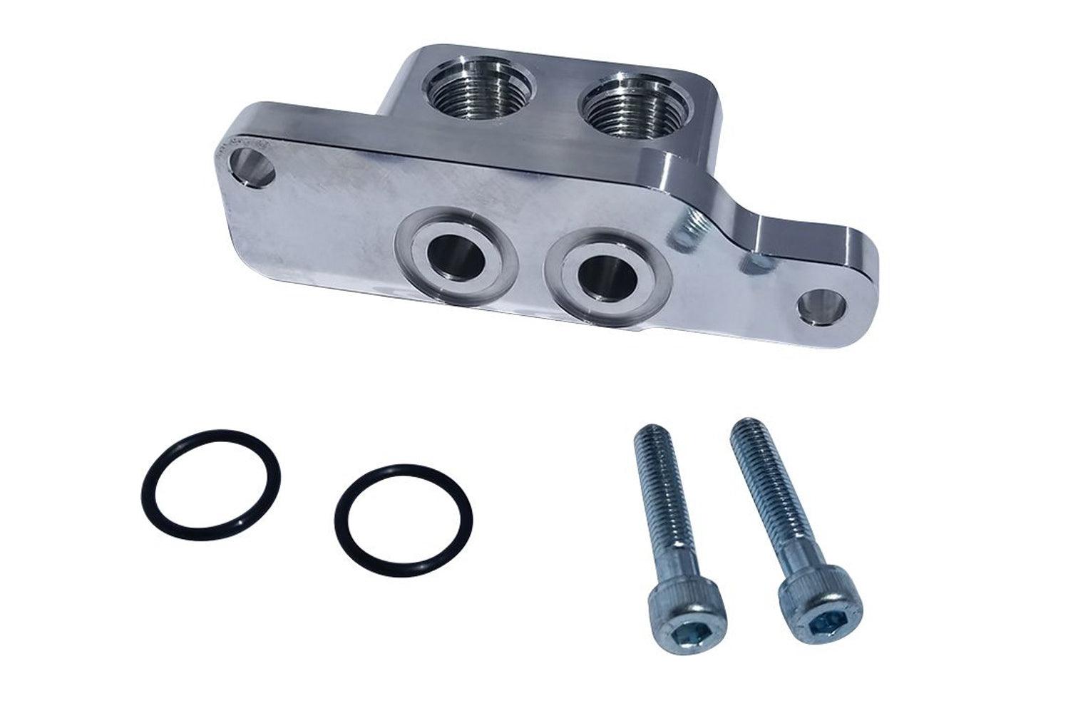 Oil Filter Adapter GM LS 90-Degree - Burlile Performance Products