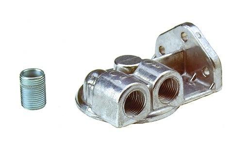 Oil Filter Mount 3/4in- 16 Ports: 1/2in NPT - Burlile Performance Products