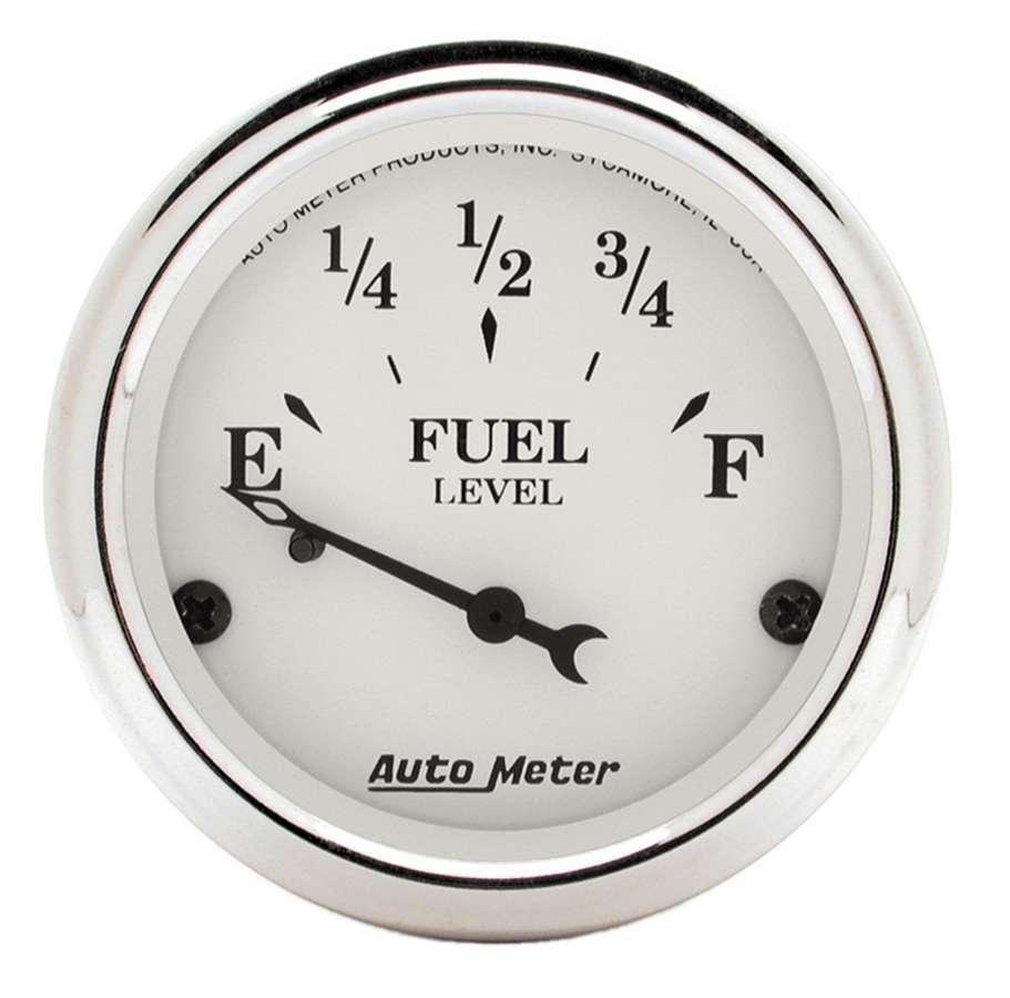 Old Tyme White 2 1/16in Fuel Gauge Ford - Burlile Performance Products