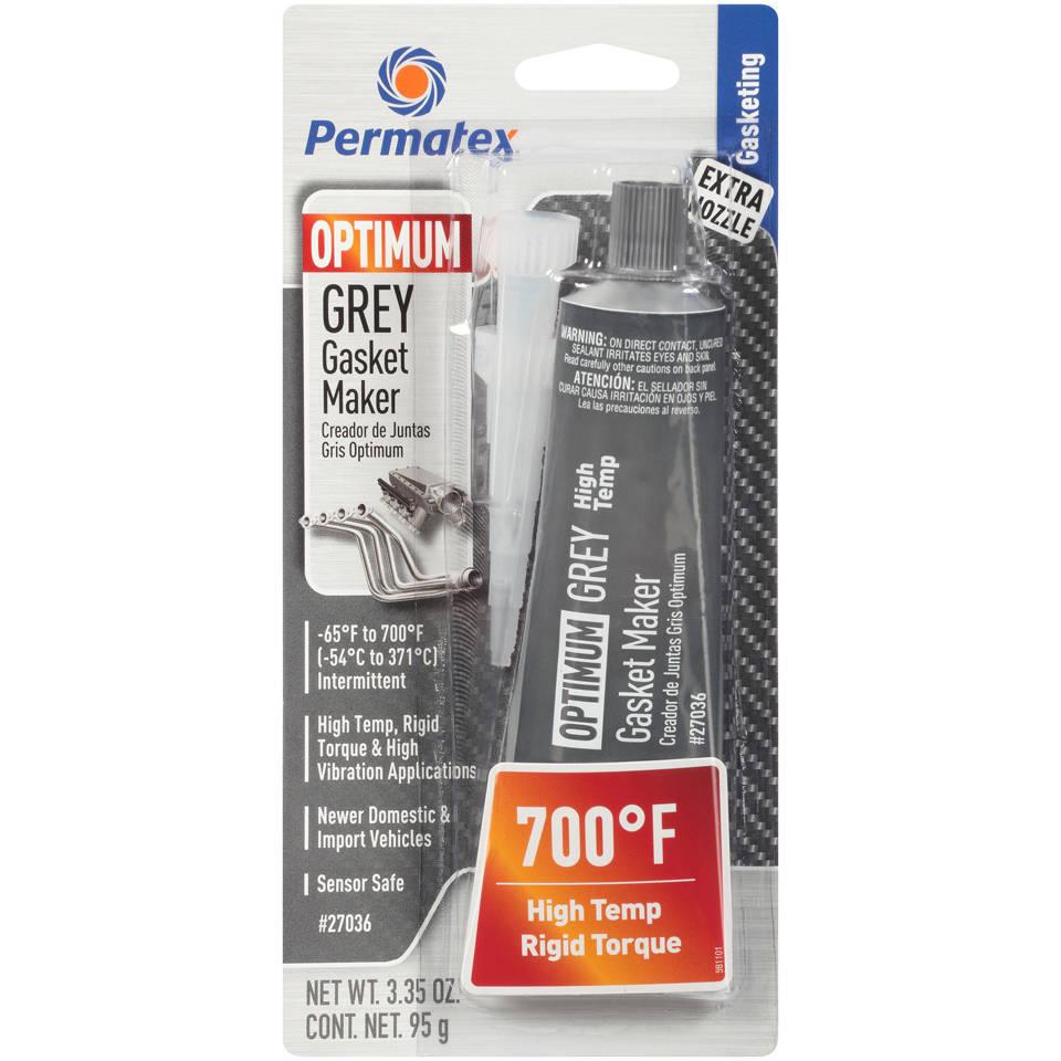 Optimum Grey Gasket Maker 3.35 Oz. - Burlile Performance Products