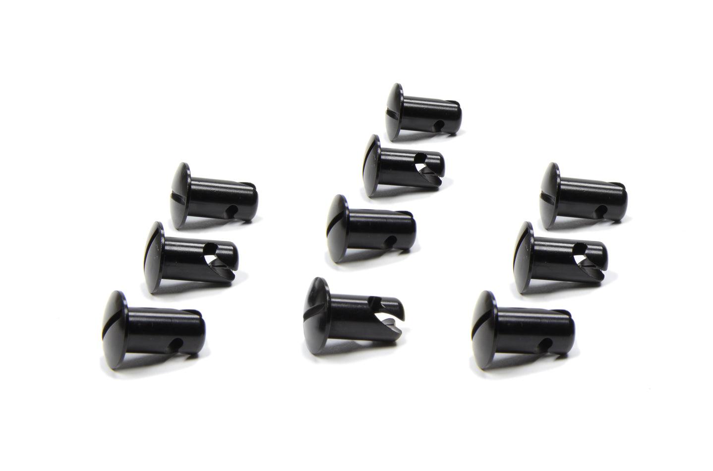 Oval Head Button Alum Black .550 Long 10 Pack - Burlile Performance Products