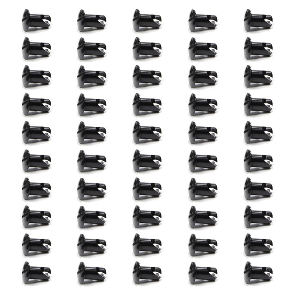 Oval Head Button Alum Black .550 Long 50 Pack - Burlile Performance Products