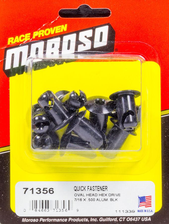 Oval Head Quick 3/16 Hex Fastener 7/16 x .500 - Burlile Performance Products