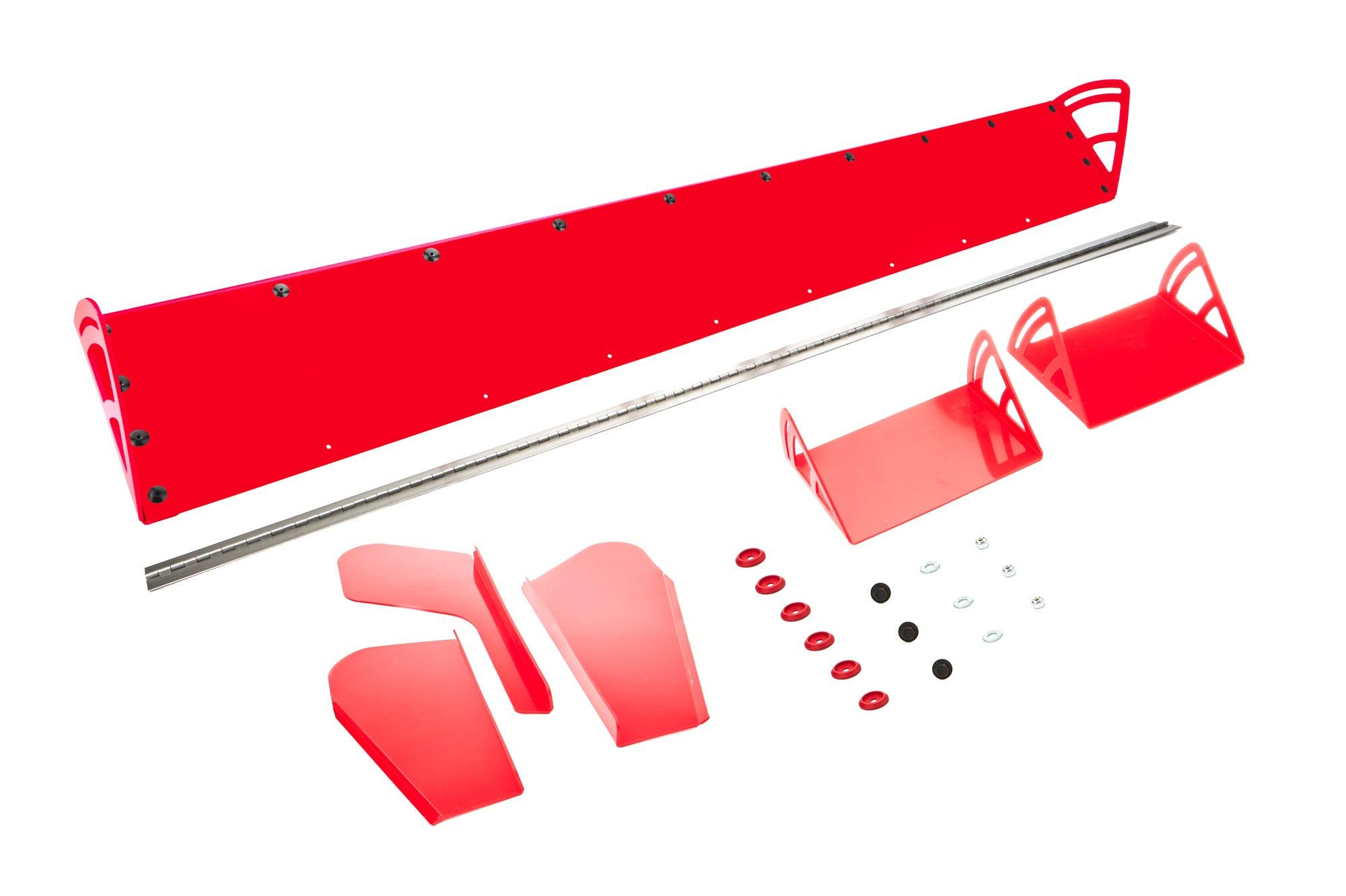 Plastic Spoiler 8x72in LM Red - Burlile Performance Products
