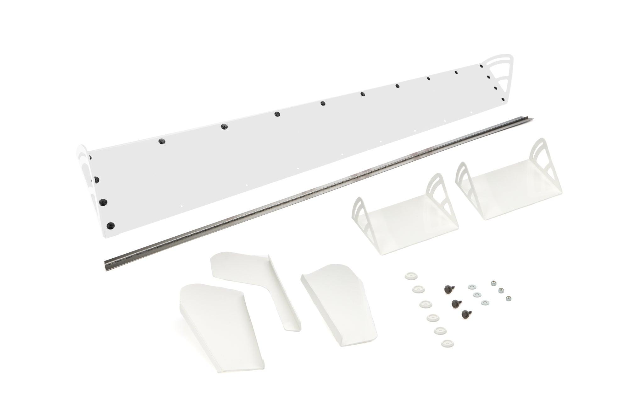 Plastic Spoiler 8x72in LM White - Burlile Performance Products