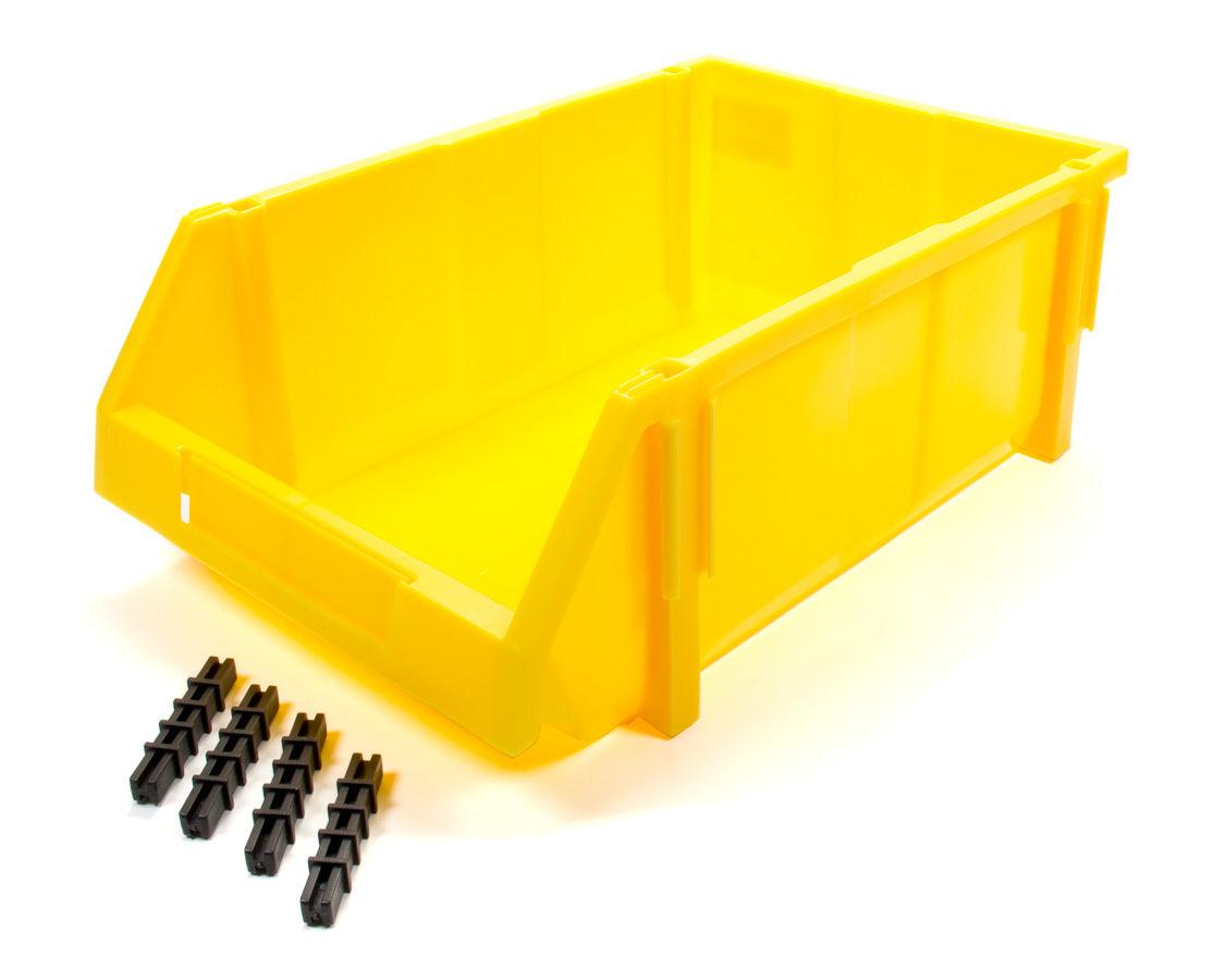 Plastic Storage Bin YEL 17-3/4 x 11-1/2 x 6-3/4 - Burlile Performance Products