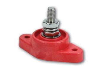 Power Distribution Block Red Single Post - Burlile Performance Products