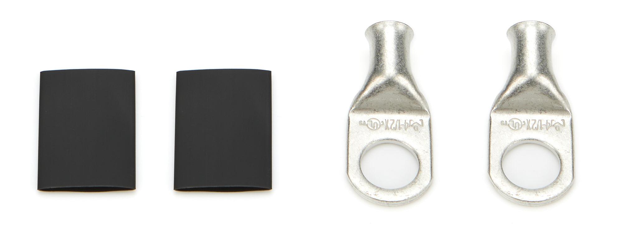 Power Ring 4 AWG 1/2in Hole Pair w/Heat Shrink - Burlile Performance Products