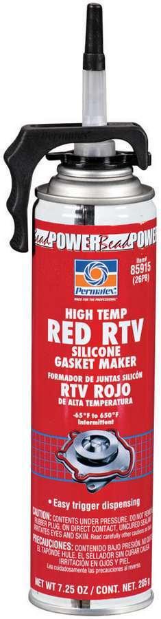 Powerbead Red RTV Silicone 7.25oz - Burlile Performance Products