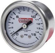 Pressure Gauge 0-15 PSI 1.5in Liquid Filled - Burlile Performance Products