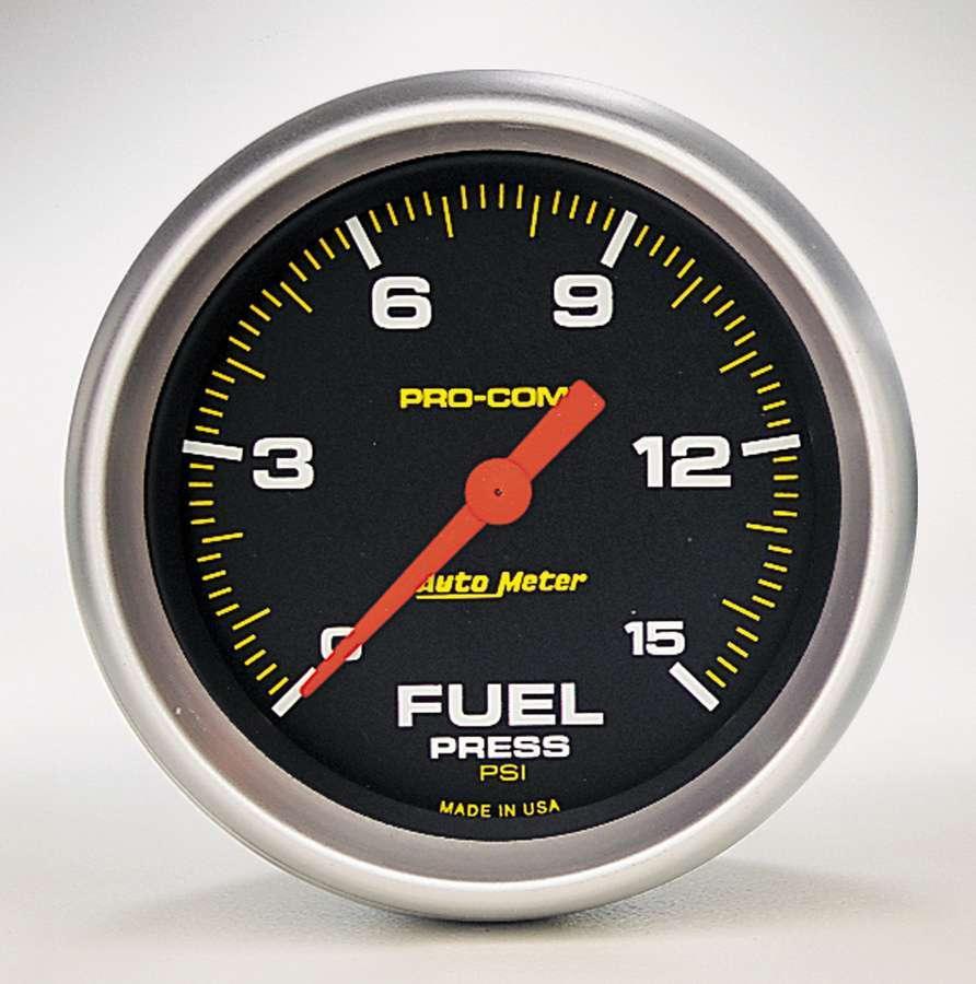 Pro Comp 2 5/8in Fuel 0-15 PSI Elec. - Burlile Performance Products