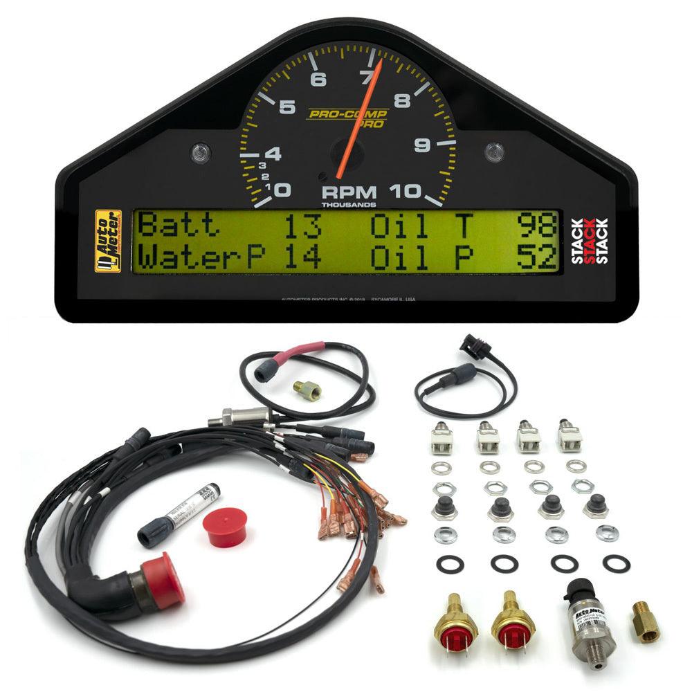 Pro-Comp Race Dash 0-4-10K RPM 7.5x4.0x1.5 - Burlile Performance Products