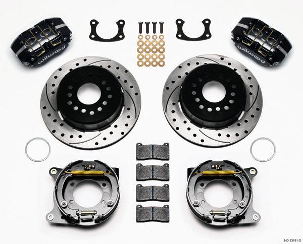 P/S Rear Brake Kit New Big Ford Drilled 2.5in - Burlile Performance Products