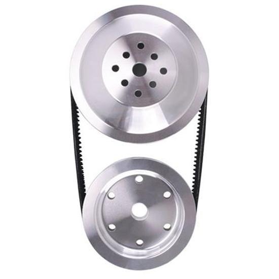 Pulley Kit 20% Red. SBC Long Water Pump - Burlile Performance Products