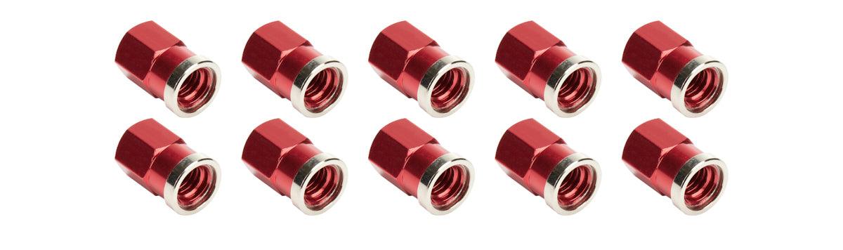 QC Cover Nuts Short Red 10pk - Burlile Performance Products