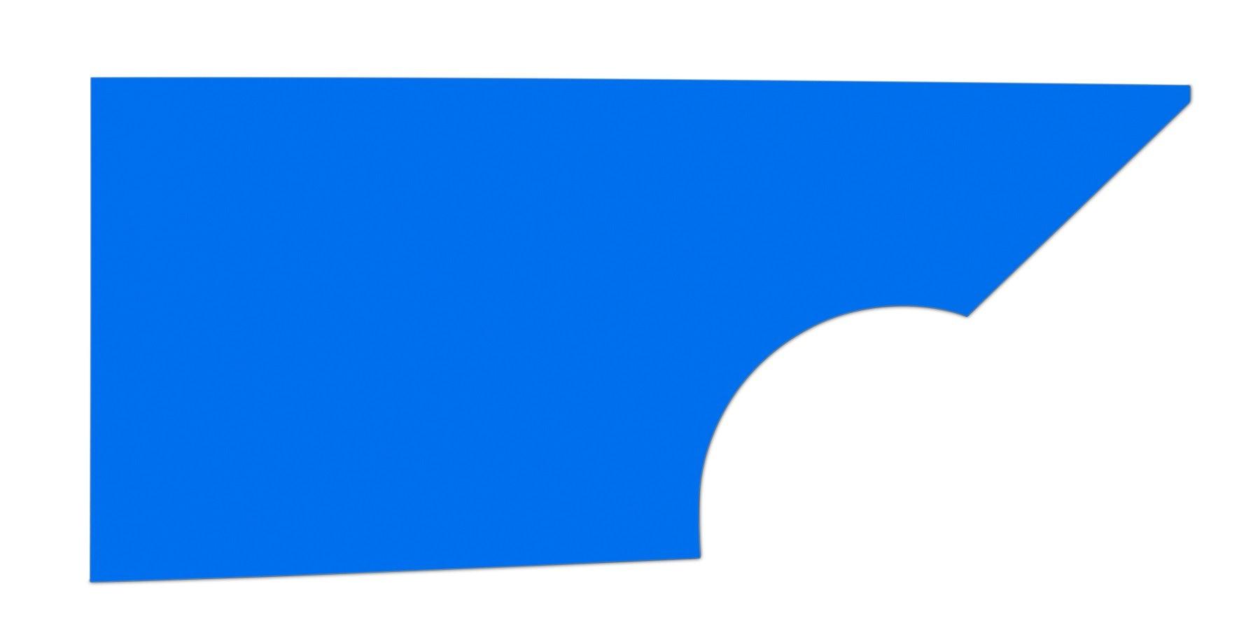 Qtr Panel High Impact Plastic Blue Right - Burlile Performance Products