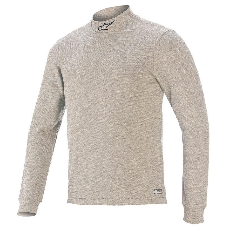 Race Top V3 Large Lt. Gray Long Sleeve - Burlile Performance Products