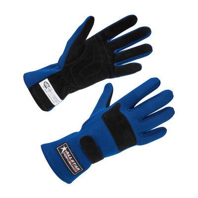 Racing Gloves SFI 3.3/5 D/L Blue X-Large - Burlile Performance Products