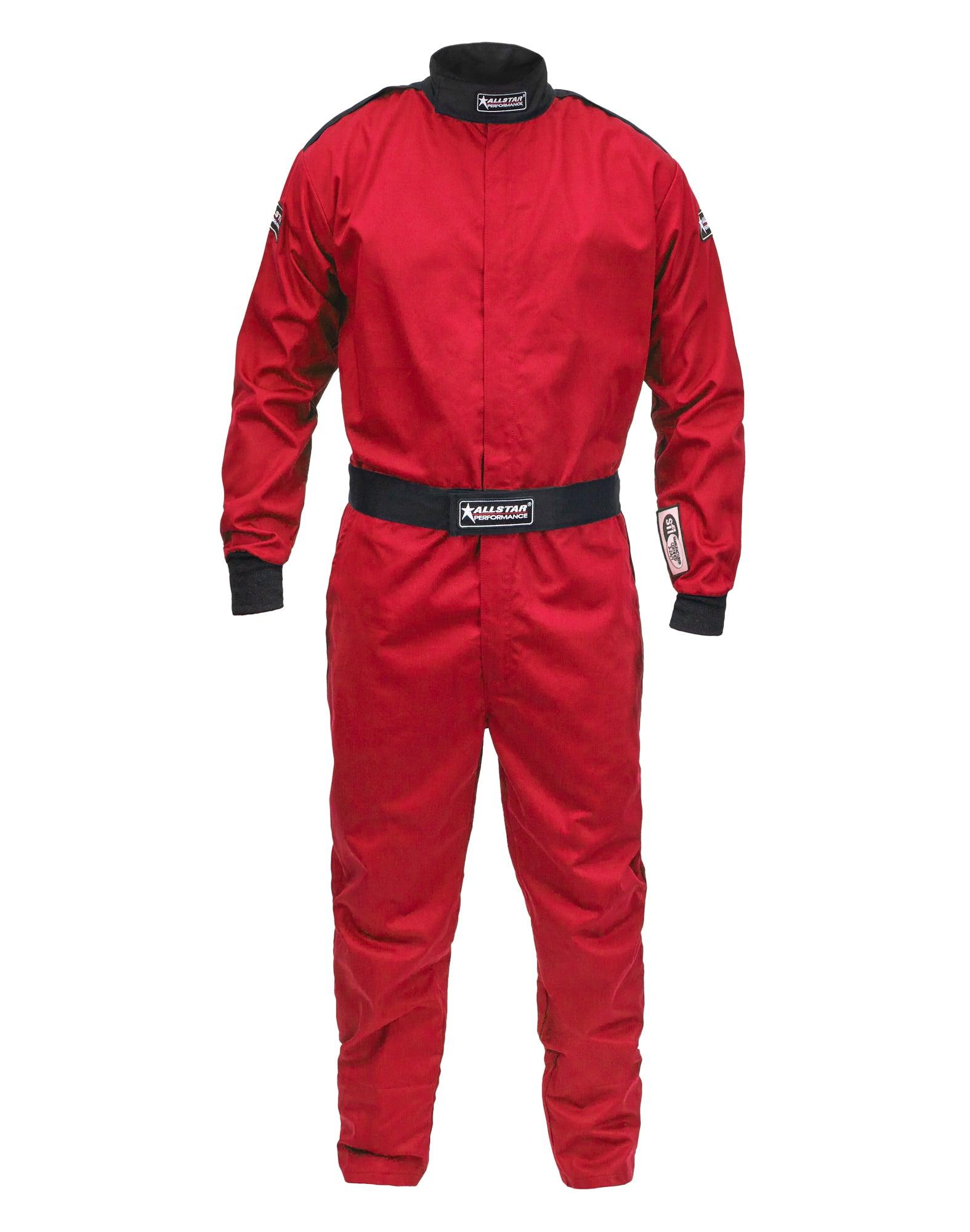 Racing Suit SFI 3.2A/1 S/L Red Large - Burlile Performance Products