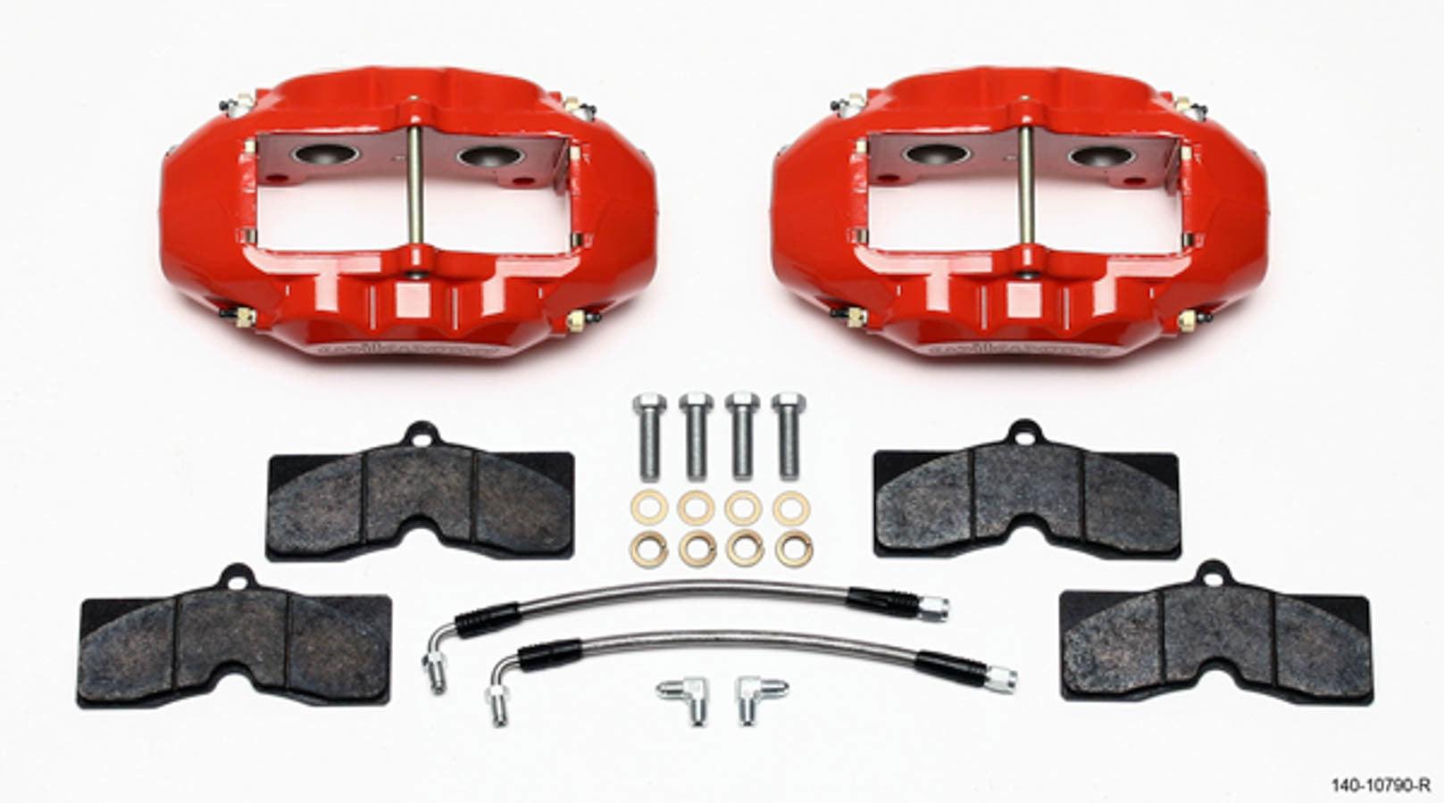 Rear Brake Kit 65-82 Corvette Red Powdercoat - Burlile Performance Products