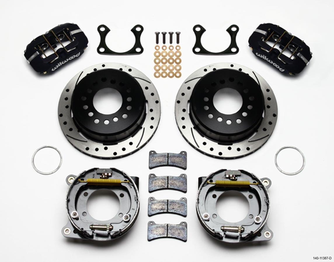 Rear Disc Brake Kit Big Ford Drilled w/Park Brk - Burlile Performance Products