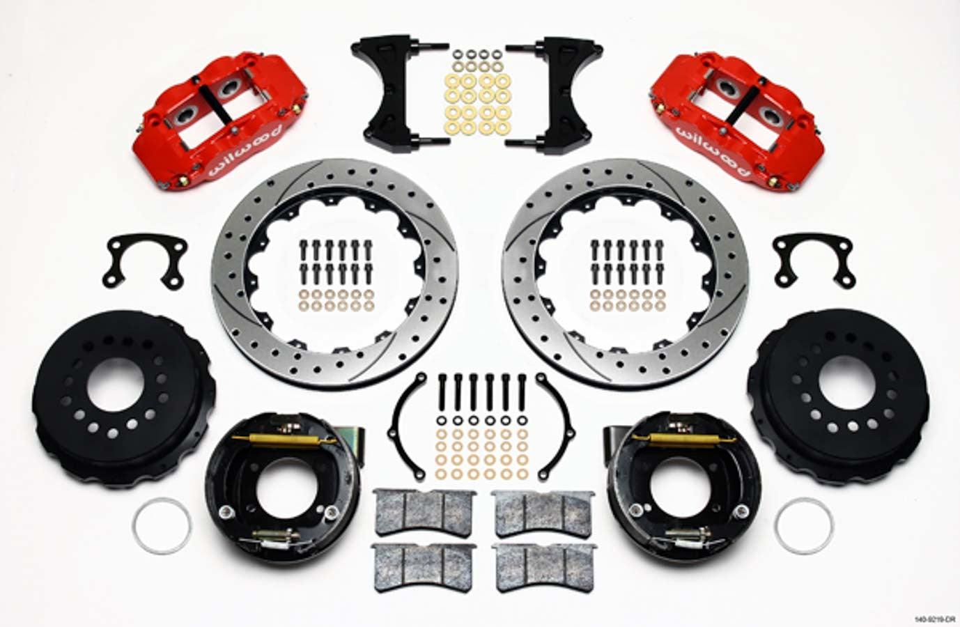 Rear Disc Brake Kit Red Ford New Style 12.88 - Burlile Performance Products