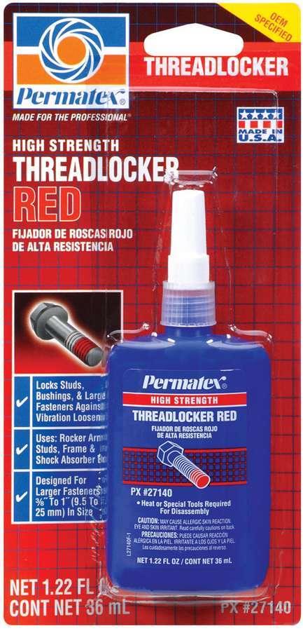 Red Threadlocker 36ml Bottle - Burlile Performance Products