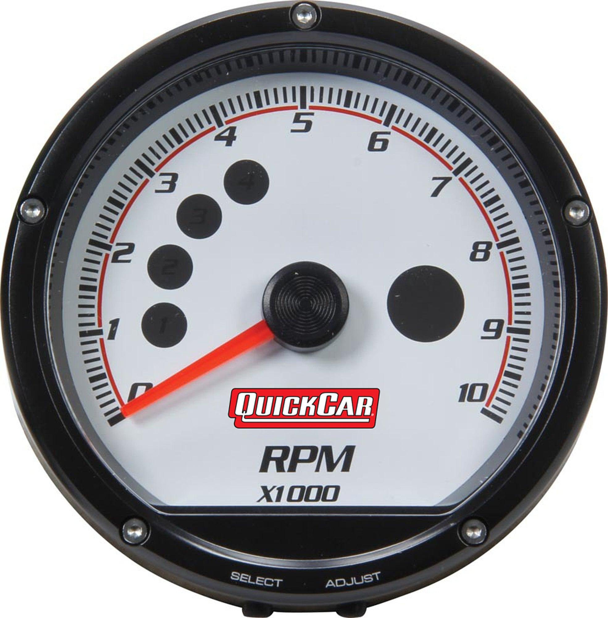 Redline Multi-Recall Tach White - Burlile Performance Products