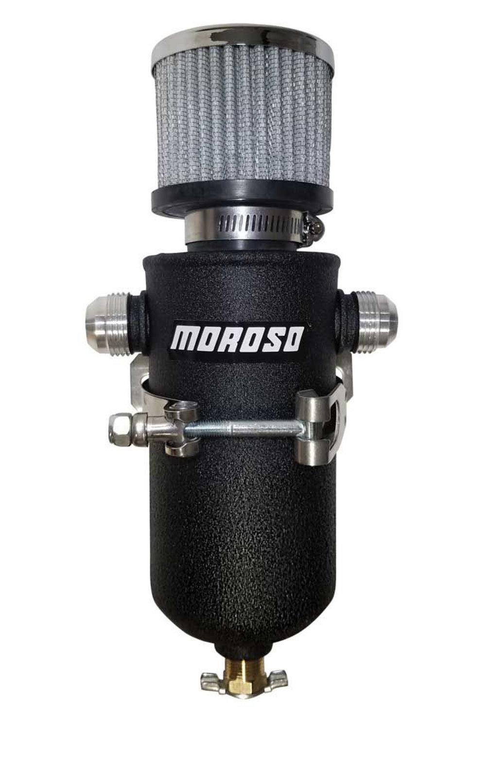 Remote Breather Tank - w/2 - 10an Fitting - Burlile Performance Products