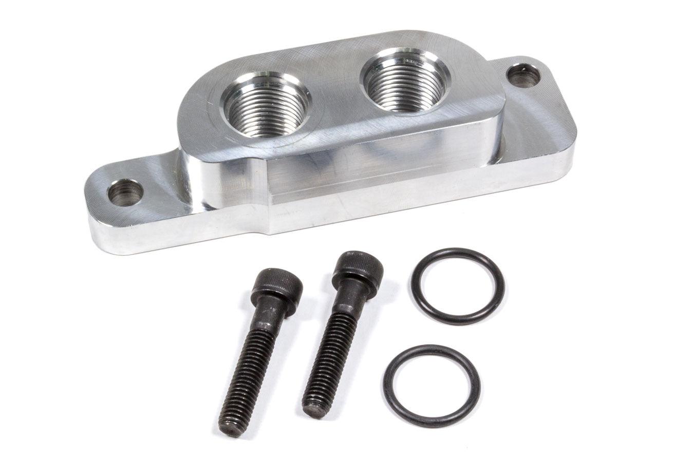 Remote Oil Filter Adapter - GM LS - Burlile Performance Products