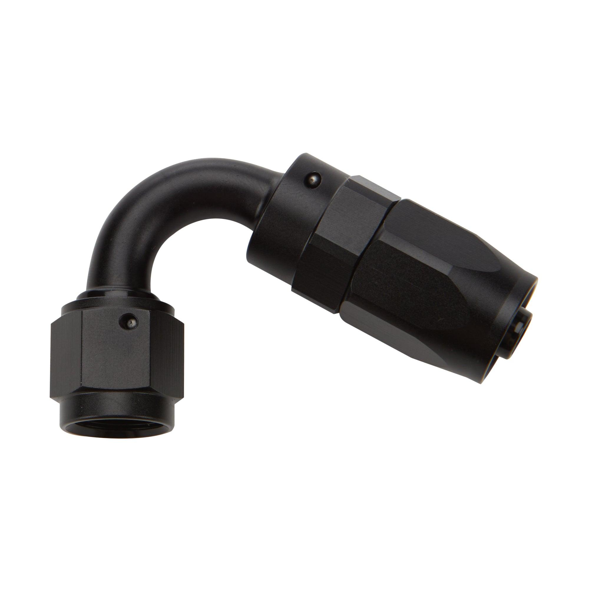 Reusable Hose End Black 120 Deg Elbow -12 - Burlile Performance Products