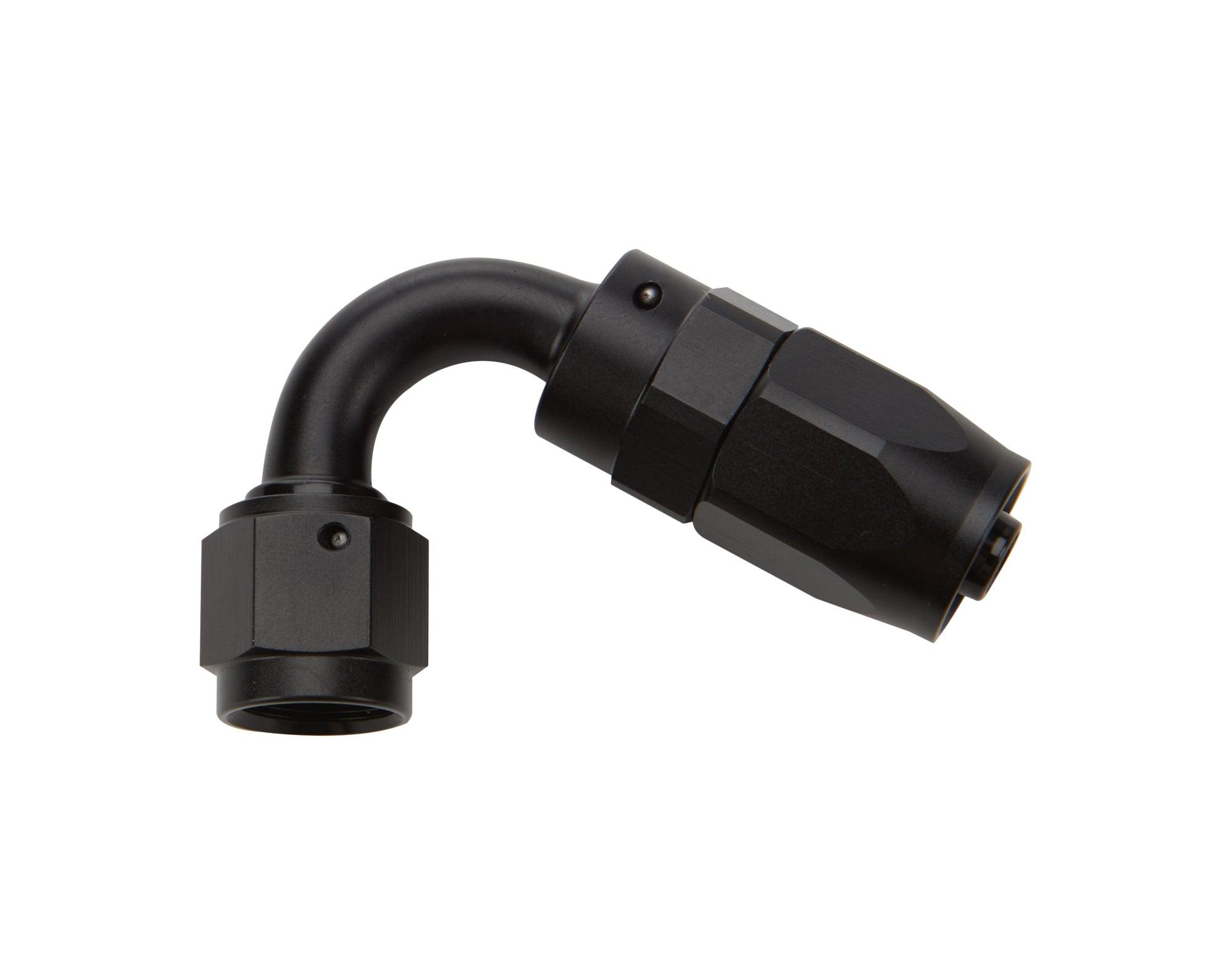 Reusable Hose End Black 120 Deg Elbow -6 - Burlile Performance Products