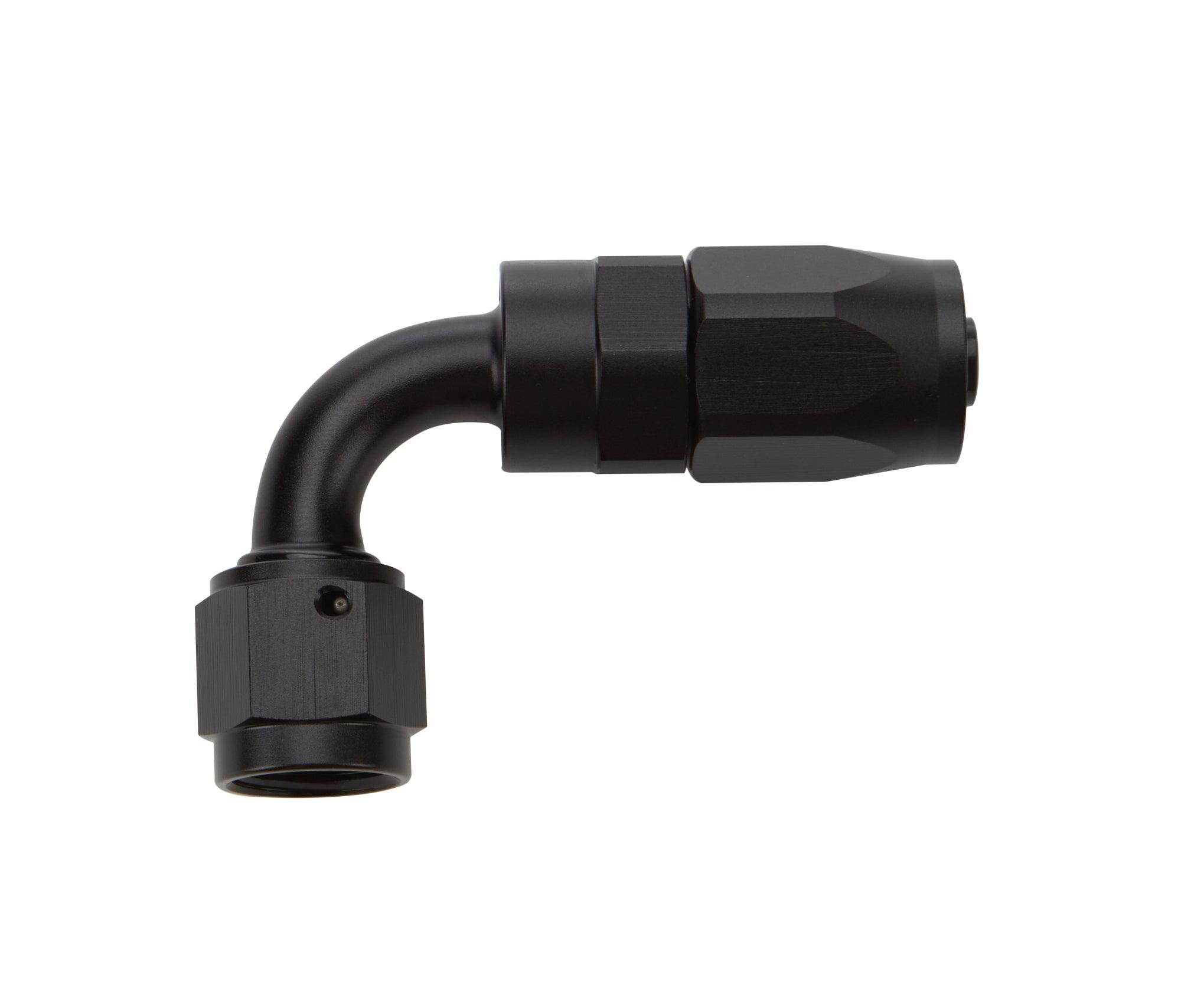 Reusable Hose End Black 90 Deg Elbow -6 - Burlile Performance Products