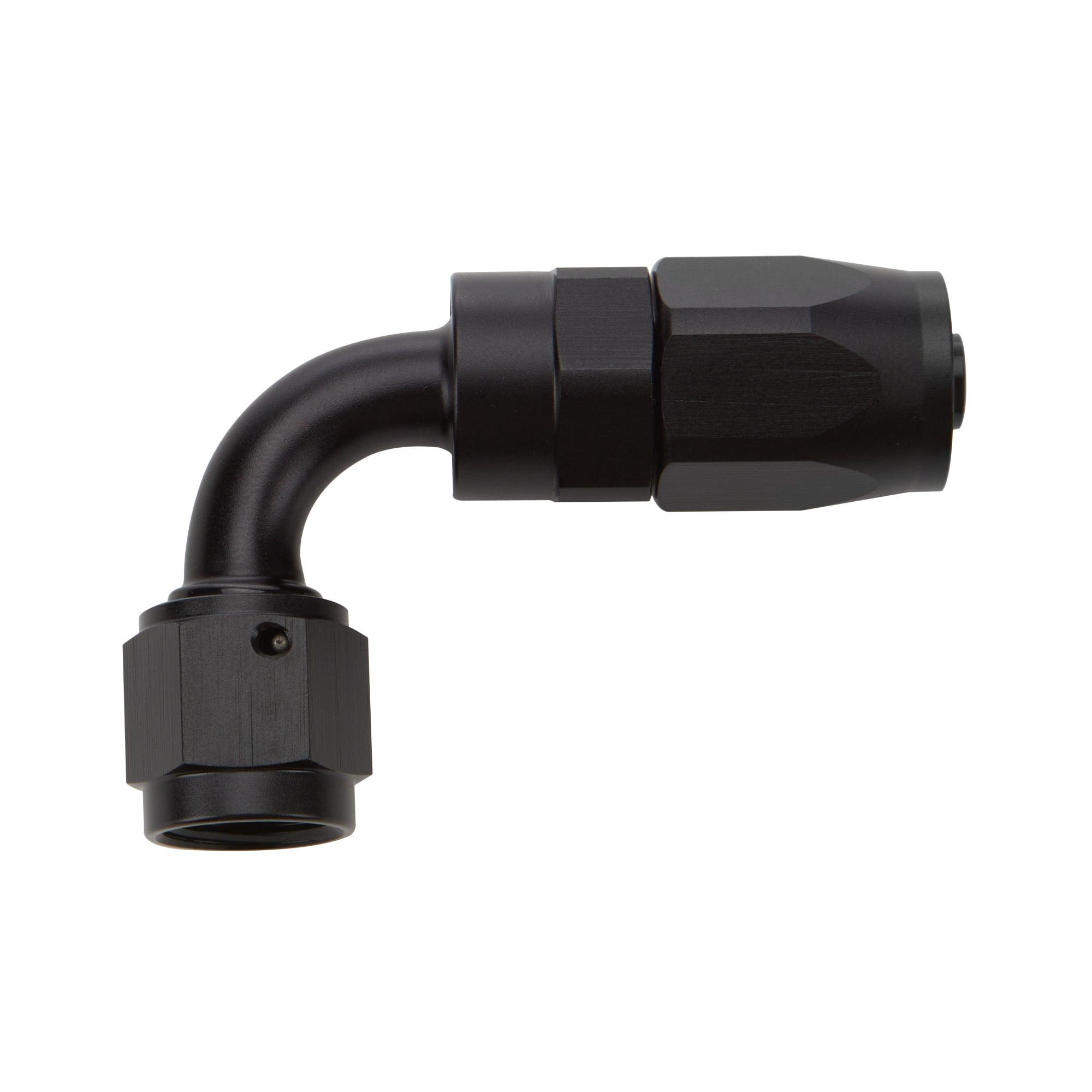 Reusable Hose End Black 90 Deg Elbow -8 - Burlile Performance Products