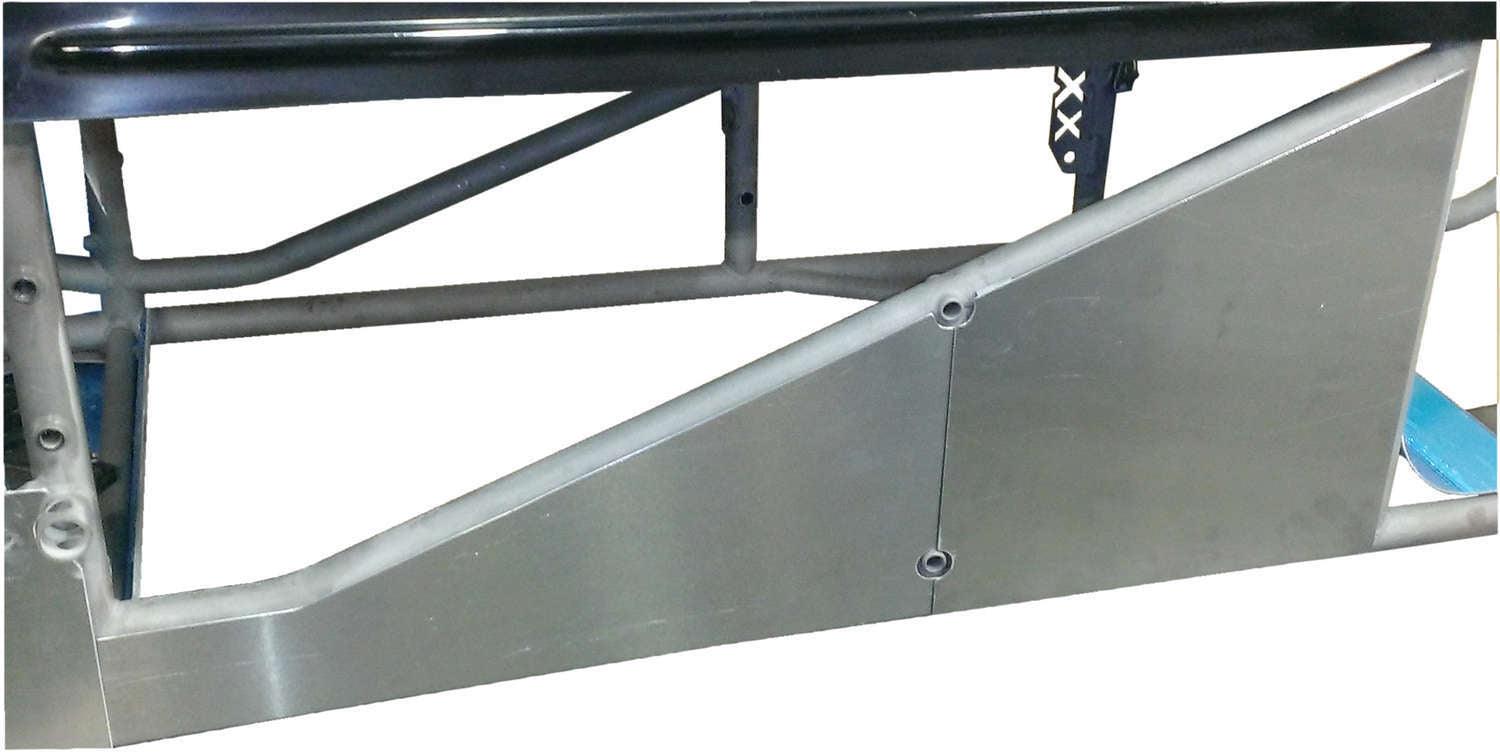 RH Engine Enclosure Sprint Car 2pc Aluminum - Burlile Performance Products