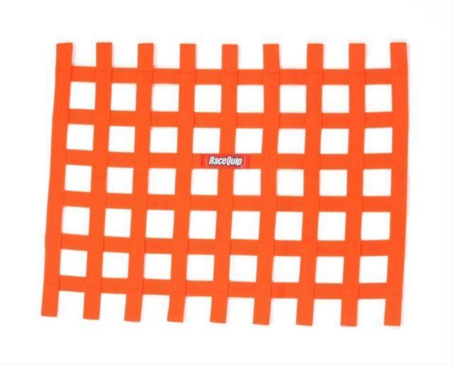 Ribbon Window Net Orange Non-SFI 18in x 24in - Burlile Performance Products