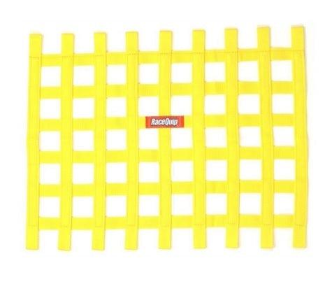 Ribbon Window Net Yellow Non-SFI 18in x 24in - Burlile Performance Products