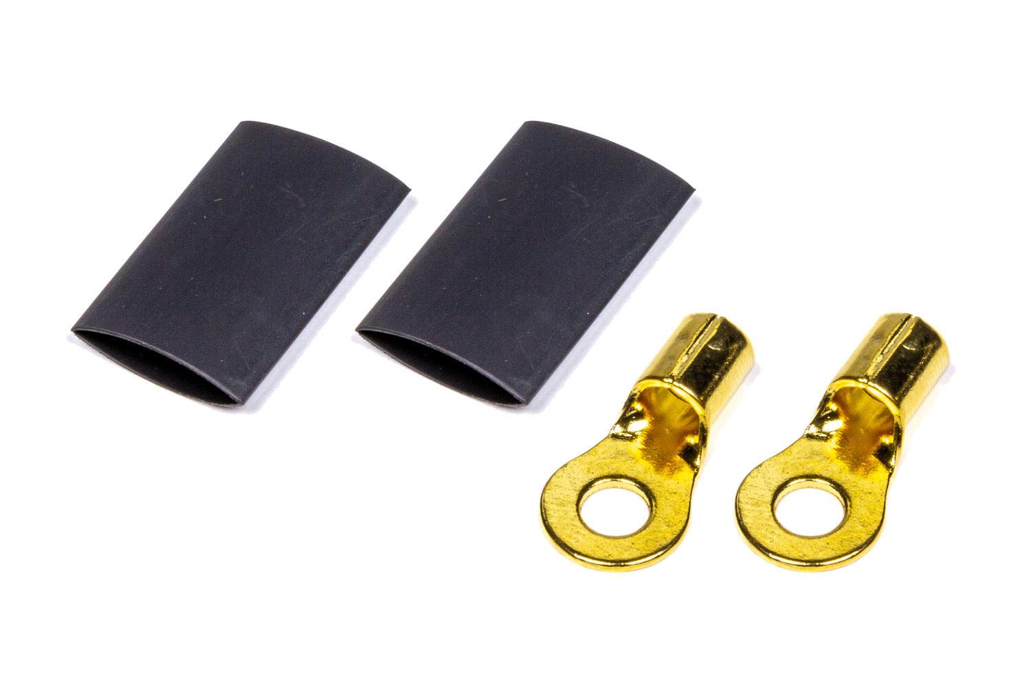 Ring Terminal #10 8-10 GA. Pair w/Heat Shrink - Burlile Performance Products