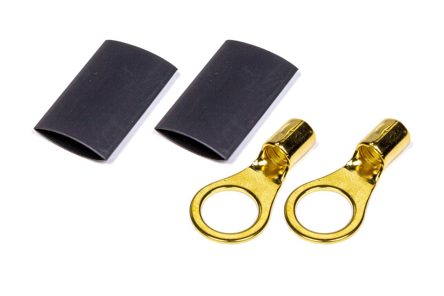 Ring Terminal 3/8 8-10 GA. Pair w/Heat Shrink - Burlile Performance Products