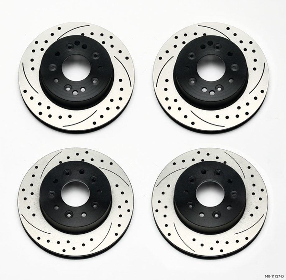 Rotor Kit Frt & Rear C2 C3 Corvette 1PC Rotor - Burlile Performance Products