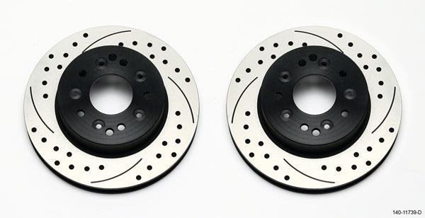 Rotor Kit Rear C2 / C3 Corvette 1pc Rotor - Burlile Performance Products
